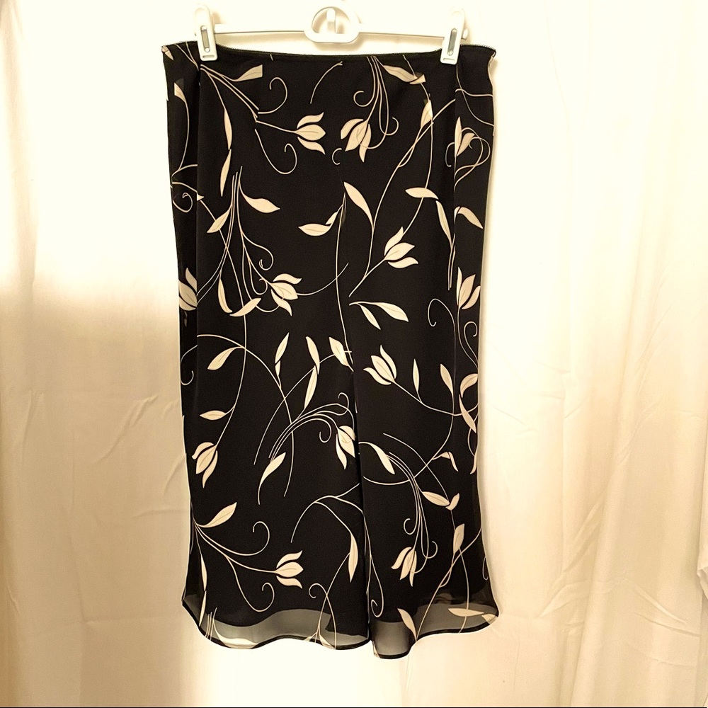 Vintage Black & Beige Express Skirt
